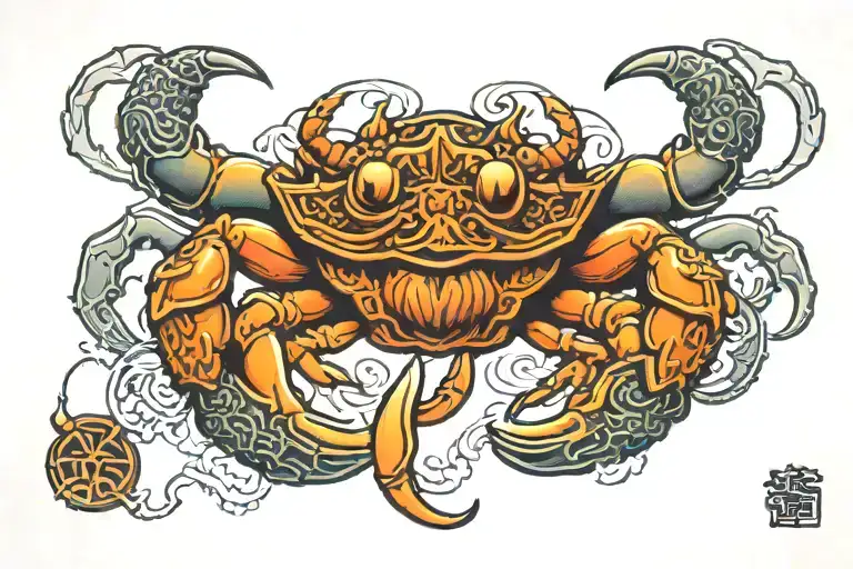 viking crab tattoo tattoo design idea
