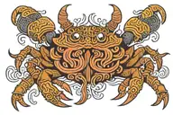 viking crab tattoo tattoo design idea
