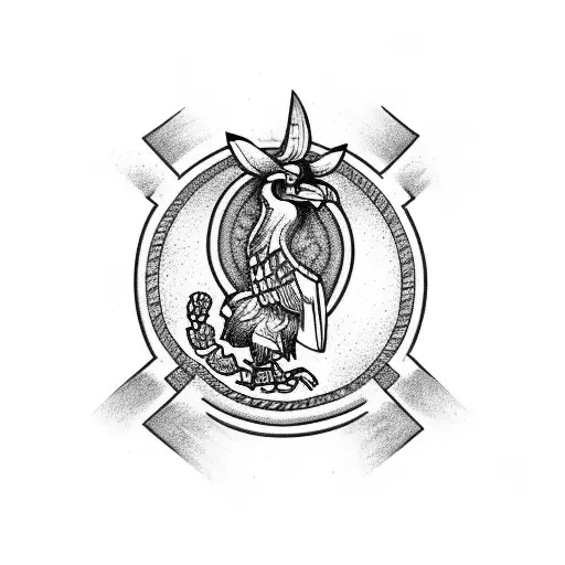 Mexican mafia symbol with a twist tattoo design idea