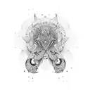 audio spectrum  tattoo design idea