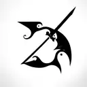 Sword with broken blade  tattoo design idea