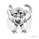 Manny from ice age tattoo design idea