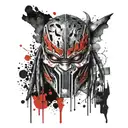 predator mask tattoo design idea