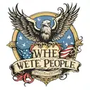 We The people with trust in god below it in the constitution font  tattoo design idea