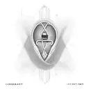 heartbeat with the name Jay an BF underneath the day 01/31/infinity sign tattoo design idea