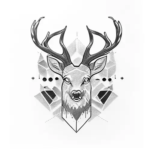 deer hunter tattoo design idea