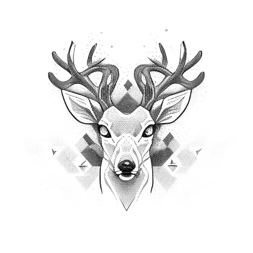 deer  tattoo design idea