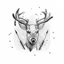 deer hunter tattoo design idea