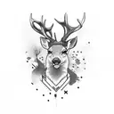deer  tattoo design idea