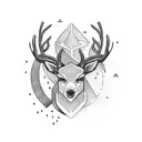 deer  tattoo design idea