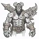 Hellboy tattoo design idea