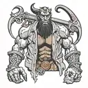 Hellboy tattoo design idea