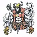 Hellboy tattoo design idea