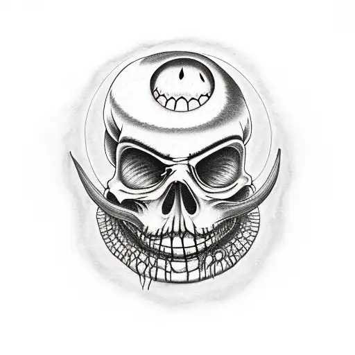 nightmare before christmas tattoo design idea