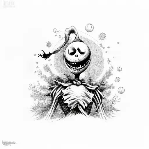 nightmare before Christmas  tattoo design idea