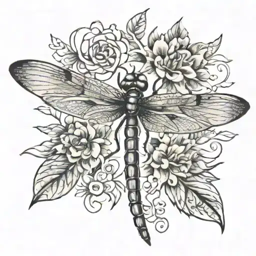 dragonfly tattoo design idea