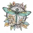 dragonfly tattoo design idea