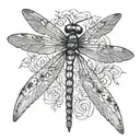 dragonfly tattoo design idea