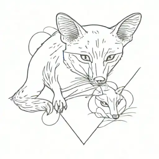 The Rat and the Fox Many Eyes tattoo design idea