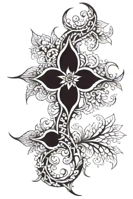 spinal tattoo design idea