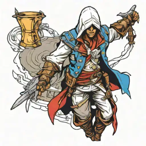 assasins creed tattoo design idea