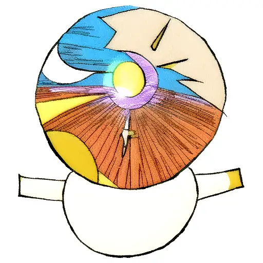 Sun and Moon tattoo design idea