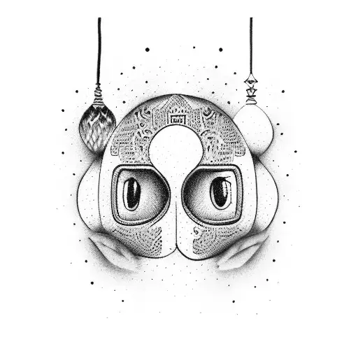 Motives of boxing family and life tattoo design idea