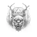 Motives of boxing family and life tattoo design idea