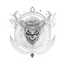 the number 7 tattoo design idea