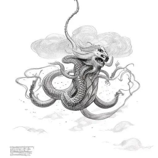 thor fight jormungandr tattoo design idea