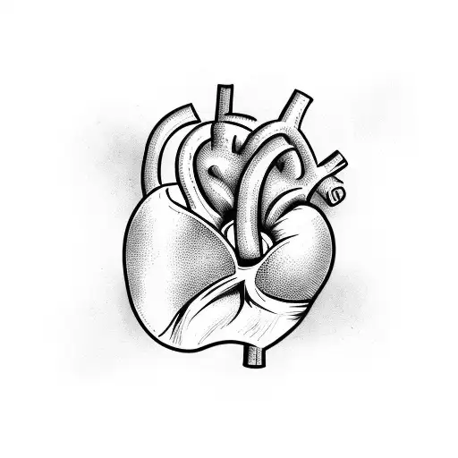 Heart with initial and date tattoo design idea