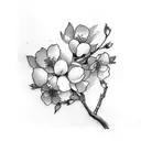 Cherry Blossom tattoo design idea