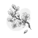Cherry Blossom tattoo design idea
