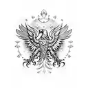 polish eagle tattoo design idea