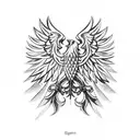 polish eagle tattoo design idea