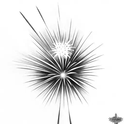 fireworks tattoo design idea