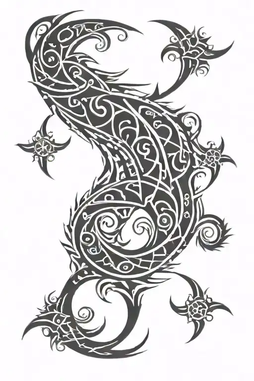 tribal covering 138 horizontally spine tattoo tattoo design idea