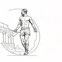 man in the arena  tattoo design idea