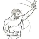 man in the arena  tattoo design idea