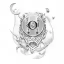 initials tattoo design idea