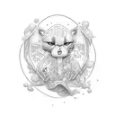 initials tattoo design idea