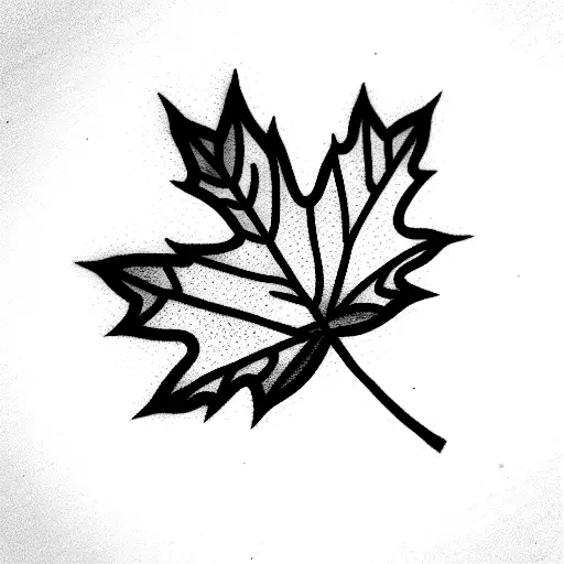 Maple Leaf tattoo design idea