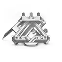 brass knuckles and barb wire  tattoo design idea