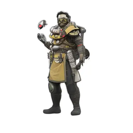 a character from apex legends tattoo design idea