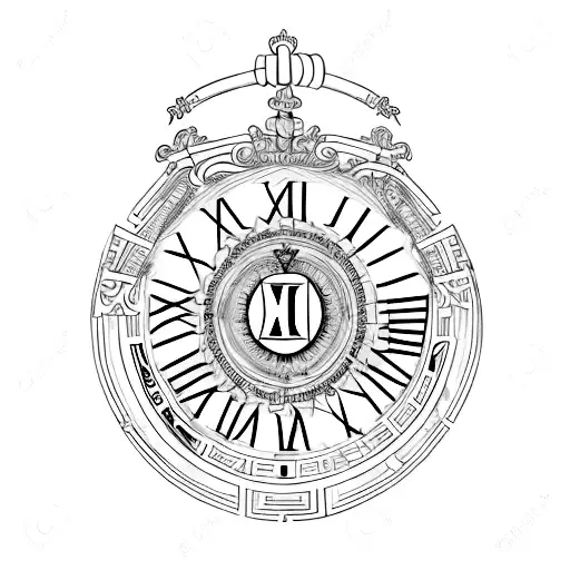 A creative design of Roman numerals VII.X.XXIII forming a heartbeat line tattoo design idea