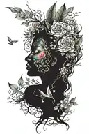 mother nature tattoo design idea