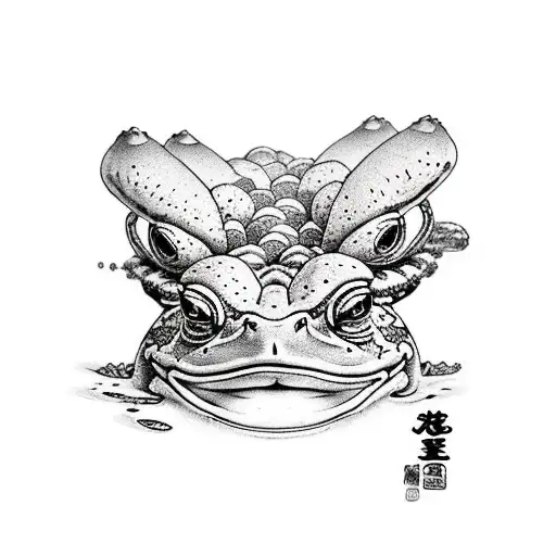 toad sage  tattoo design idea