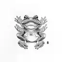 toad sage  tattoo design idea