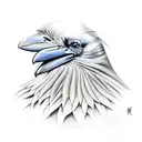 Raven tattoo design idea