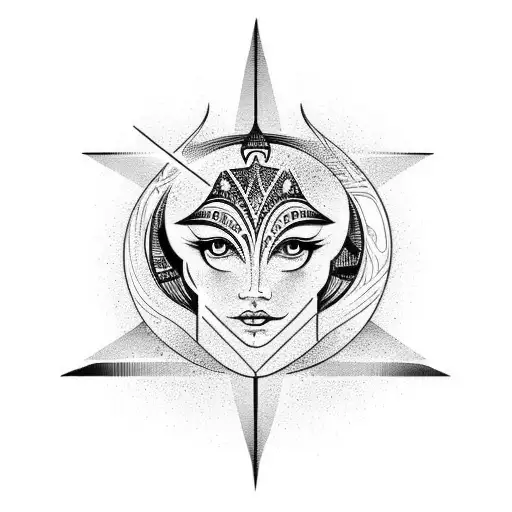 virgo and aquarius tattoo design idea